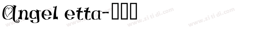 Angel etta字体转换